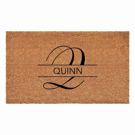 Calloway Mills Personalized Door Mat, Black, Natural, 24 in W x 36 in L 110952436